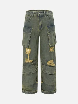 1984 Multi-Pocket Workwear Loose Jeans - 1789