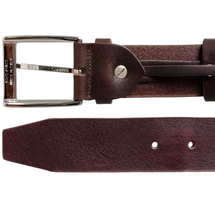 40 mm Bridle Leather Belt Brown