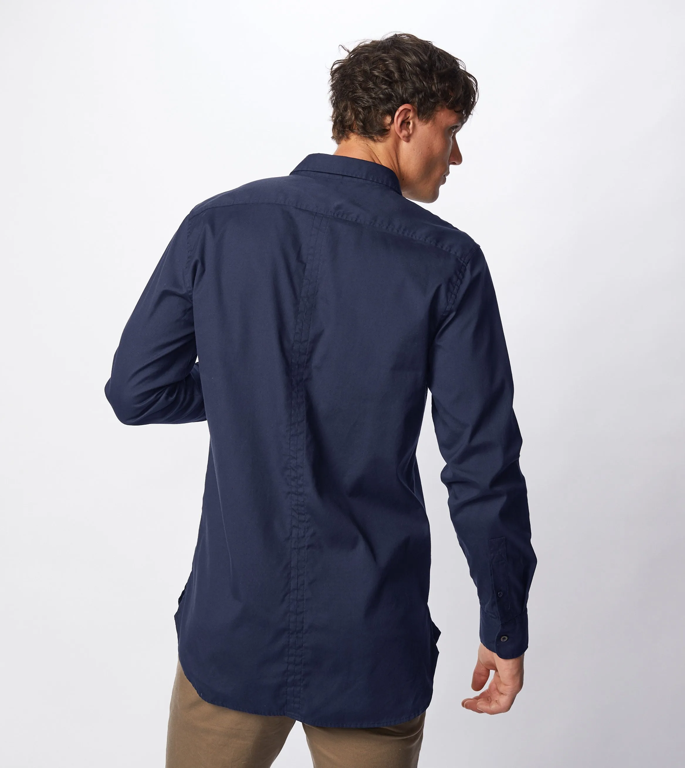 7 Foot LS Oxford Shirt Navy