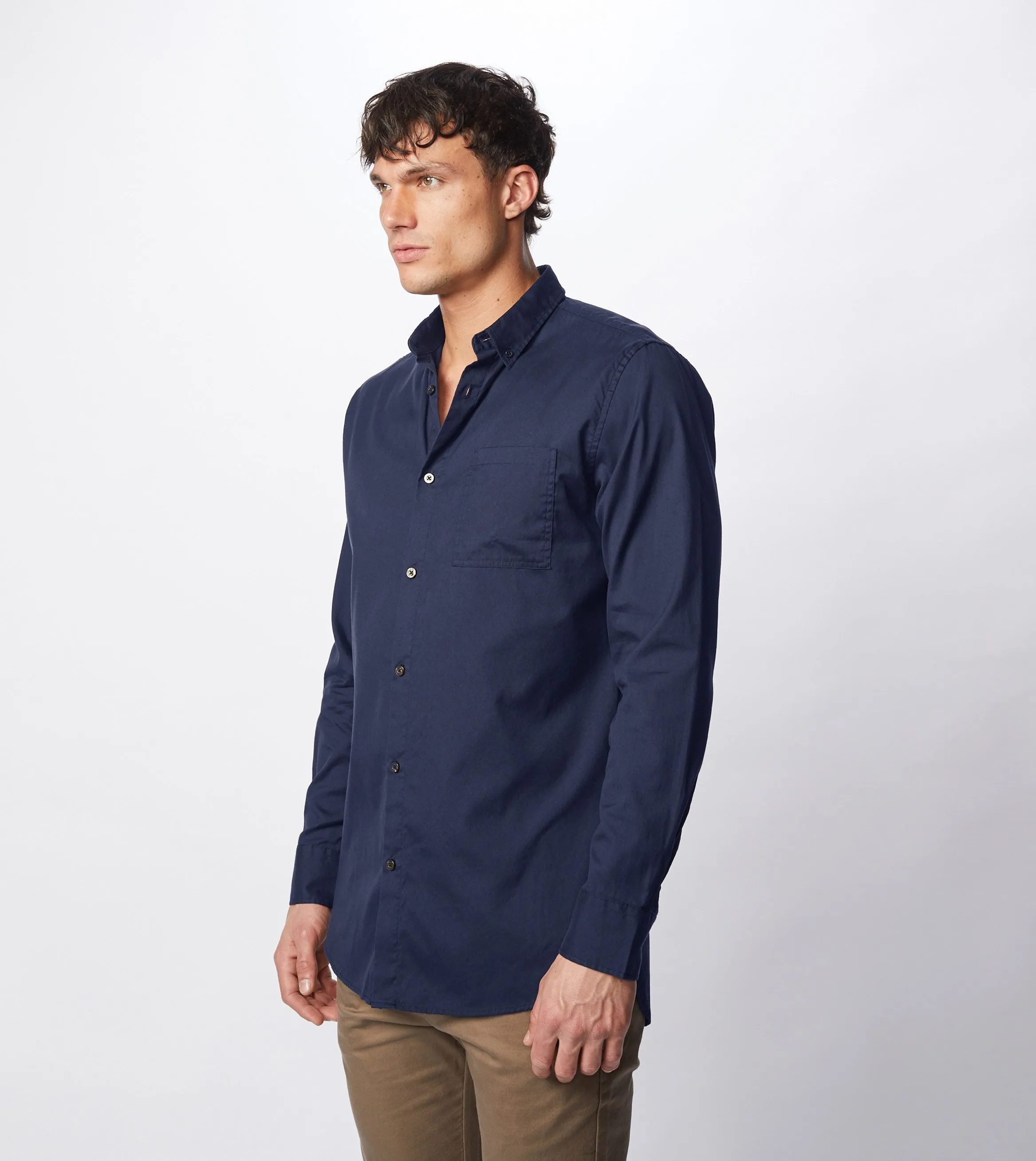 7 Foot LS Oxford Shirt Navy