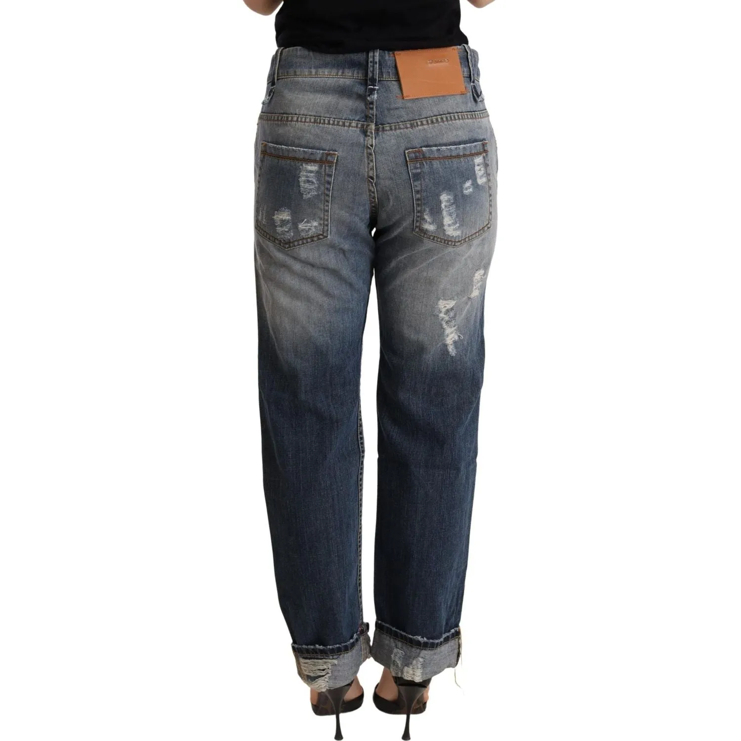 Acht Authentic Mid Waist Baggy Denim Jeans