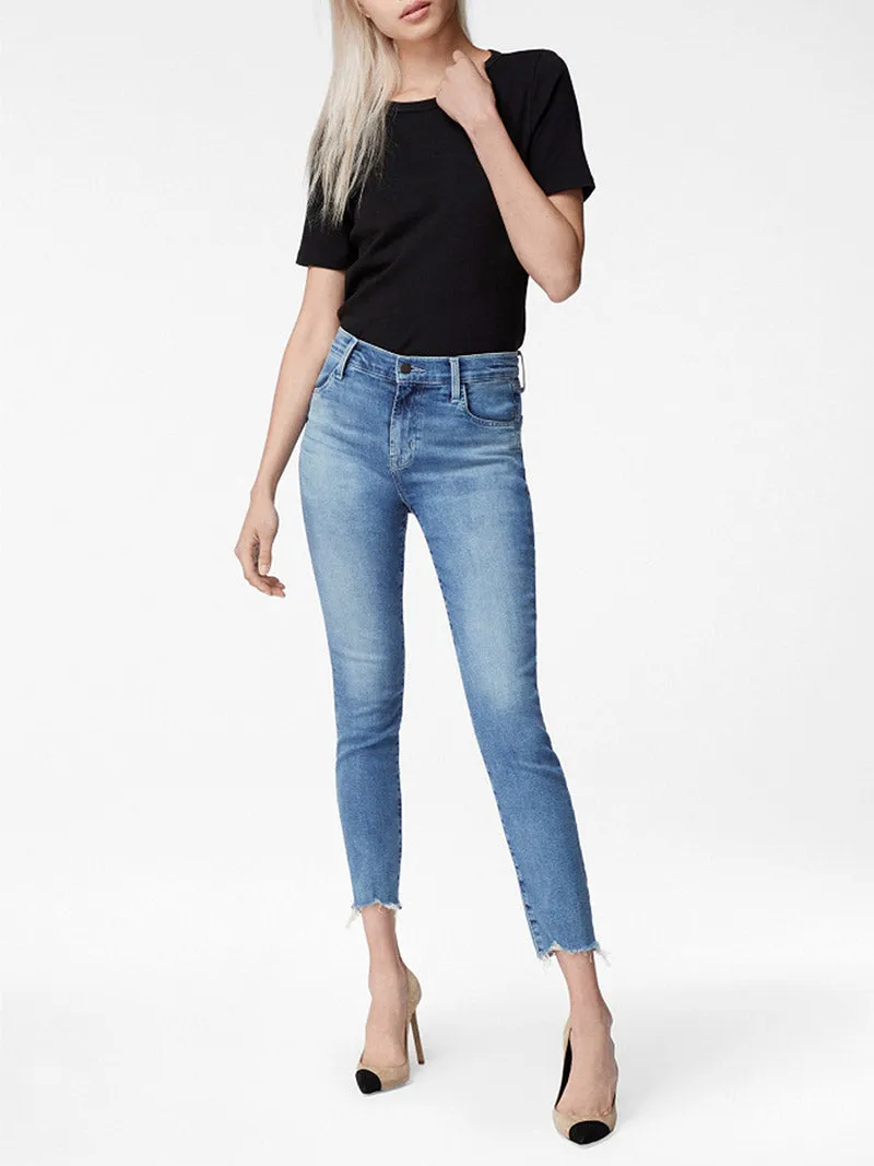 Alana High-Rise Cropped Super Skinny In Epsilon