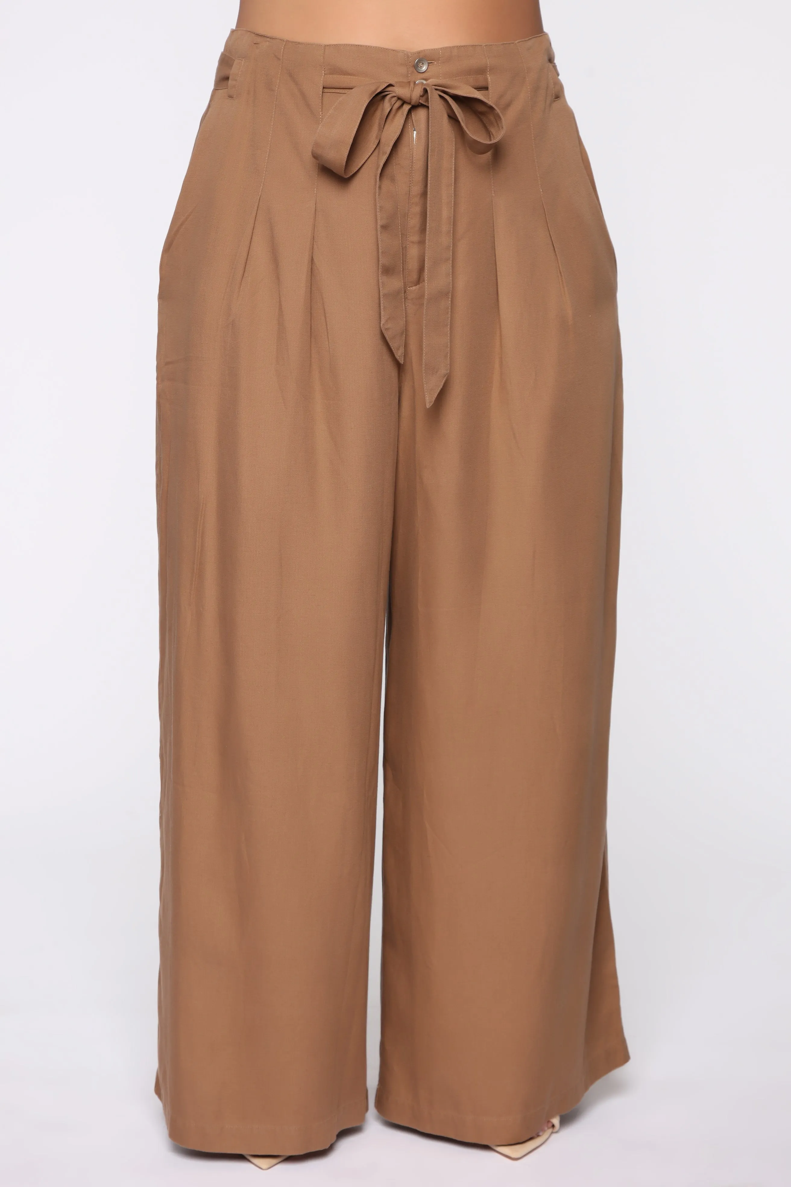 Amelie Palazzo Pant Set - Camel