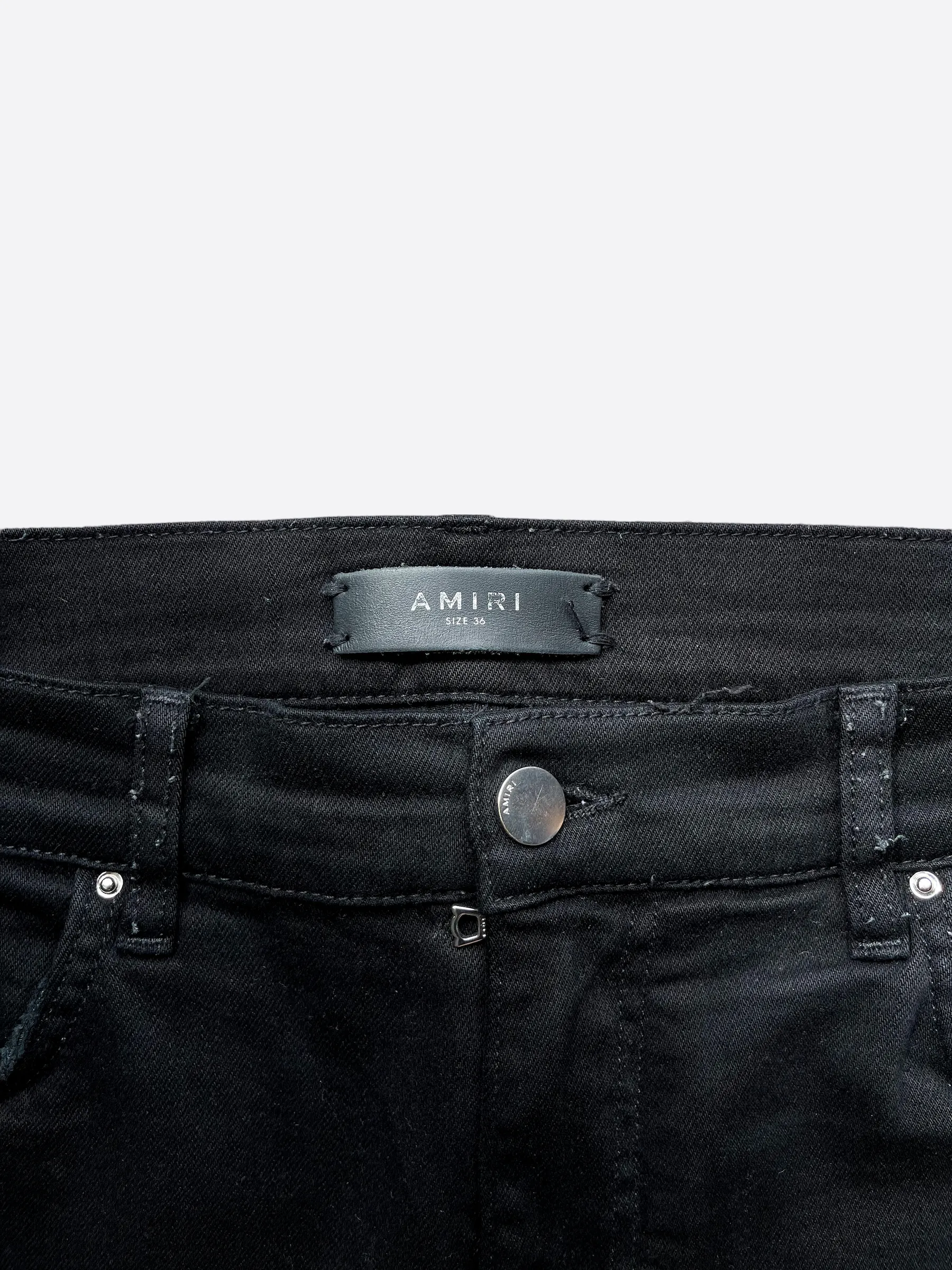 Amiri Black Stack Denim