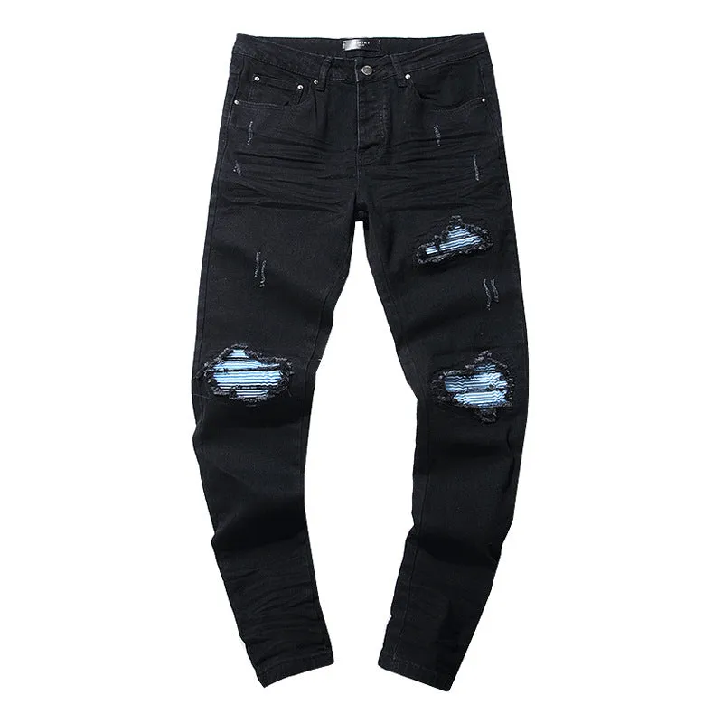 Amiri Jeans Ripped Patch Casual Jeans