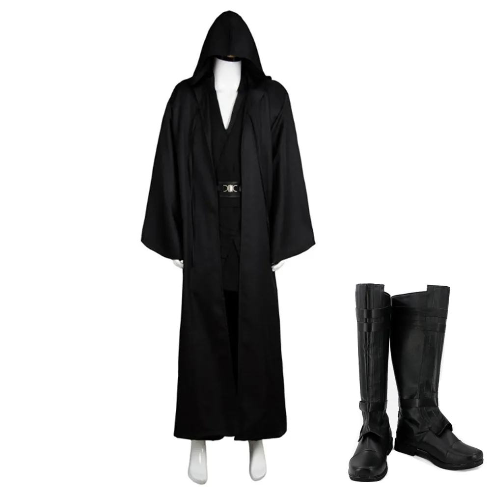 Anakin Skywalker Cosplay Costume Outfit Black Version