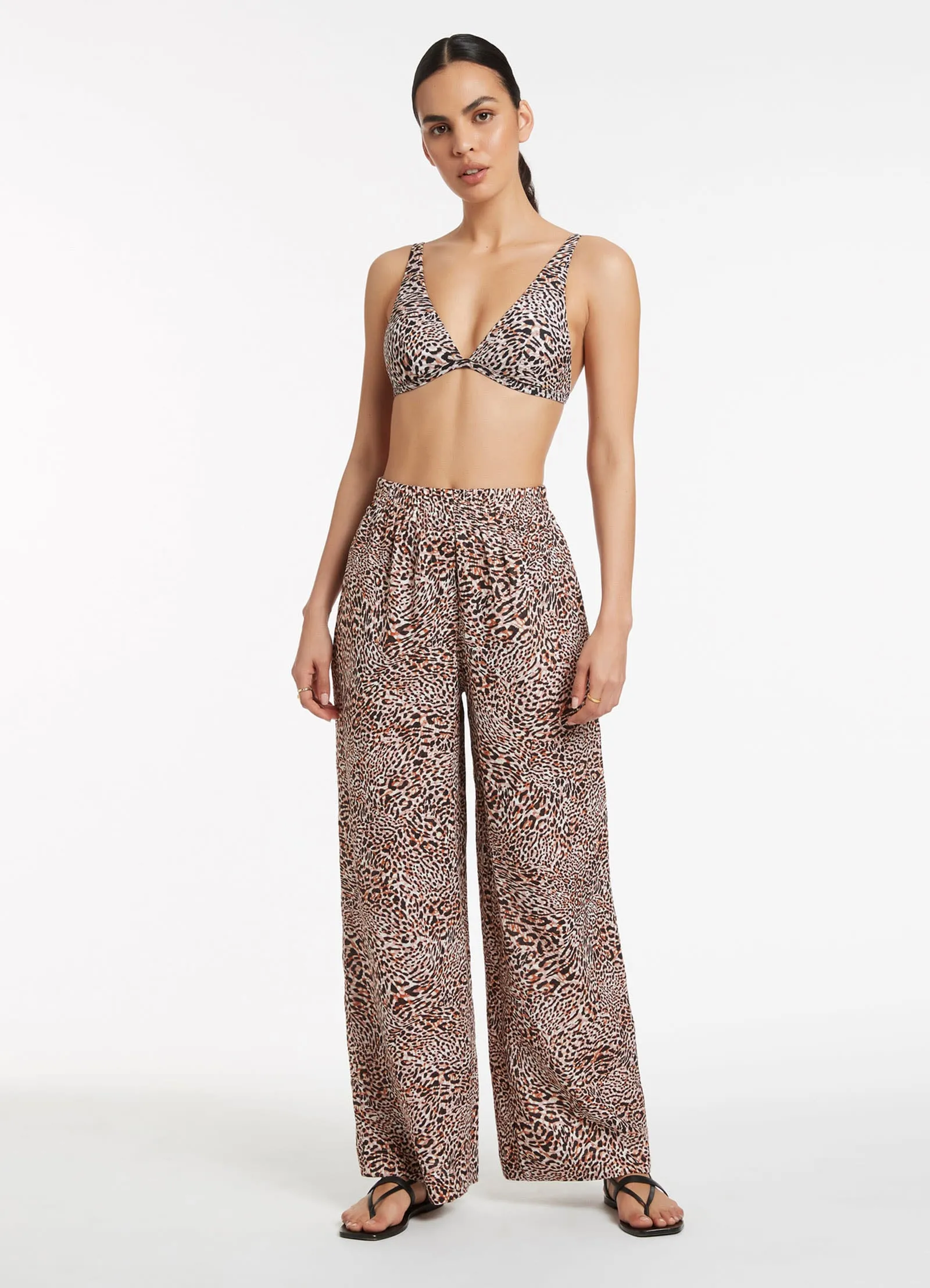 ANIMALE HIGH WAIST PANT - Cream