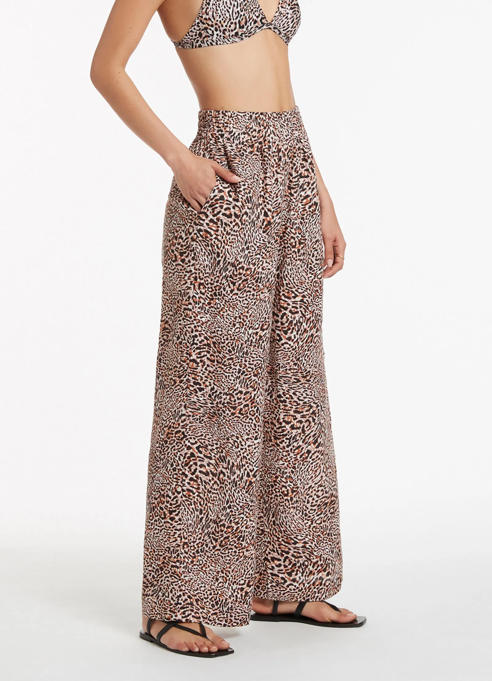 ANIMALE HIGH WAIST PANT - Cream