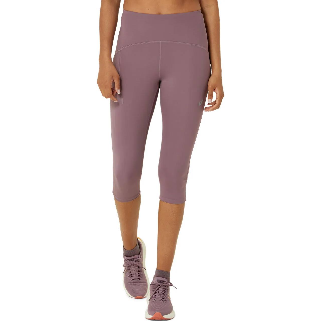 Asics Women&#x27;s Road High Waist Capri Tight Dusty Mauve | Buy Asics Women&#x27;s Road High Waist Capri Tight Dusty Mauve here | Outnorth