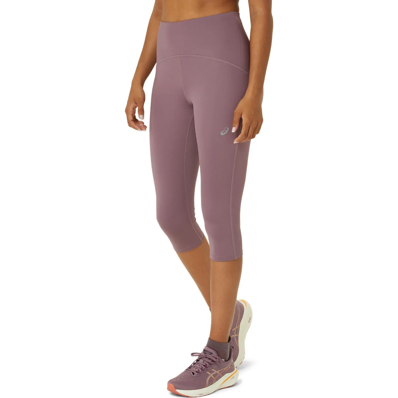 Asics Women&#x27;s Road High Waist Capri Tight Dusty Mauve | Buy Asics Women&#x27;s Road High Waist Capri Tight Dusty Mauve here | Outnorth