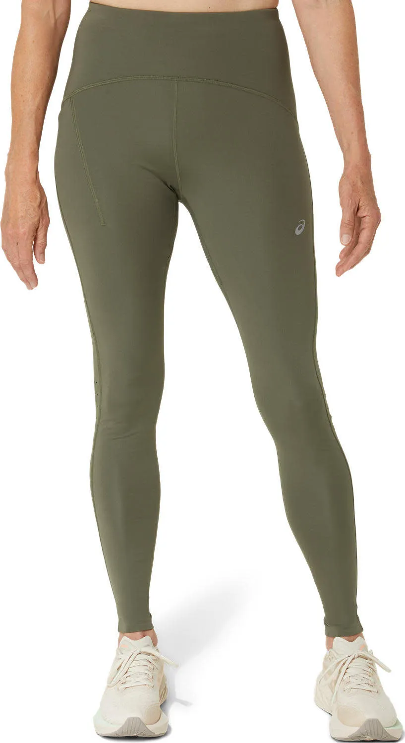 Asics Women&#x27;s Road High Waist Tight Mantle Green | Buy Asics Women&#x27;s Road High Waist Tight Mantle Green here | Outnorth