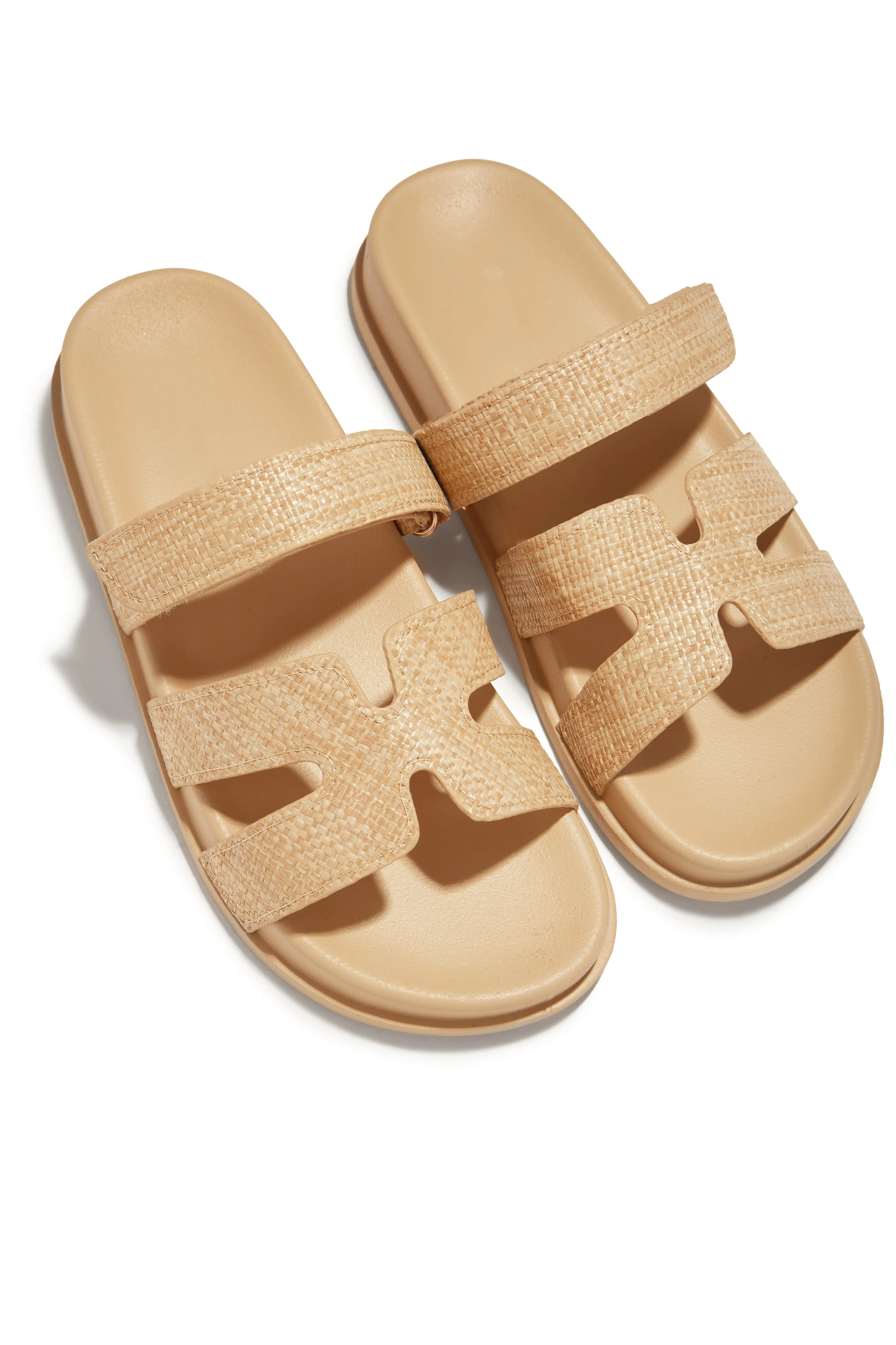 Baja Resort Chunky Slip On Sandals - Natural