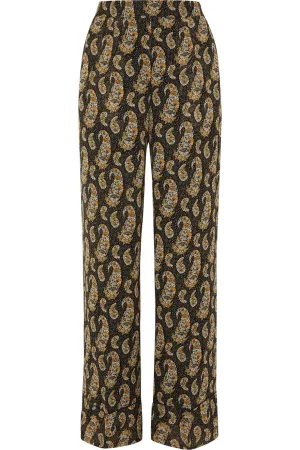 Bani Paisley Silk Wide Leg Pant