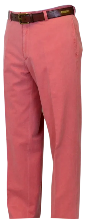 Berle Flat Front Pant<br> Charleston Brick<br>Regular Rise