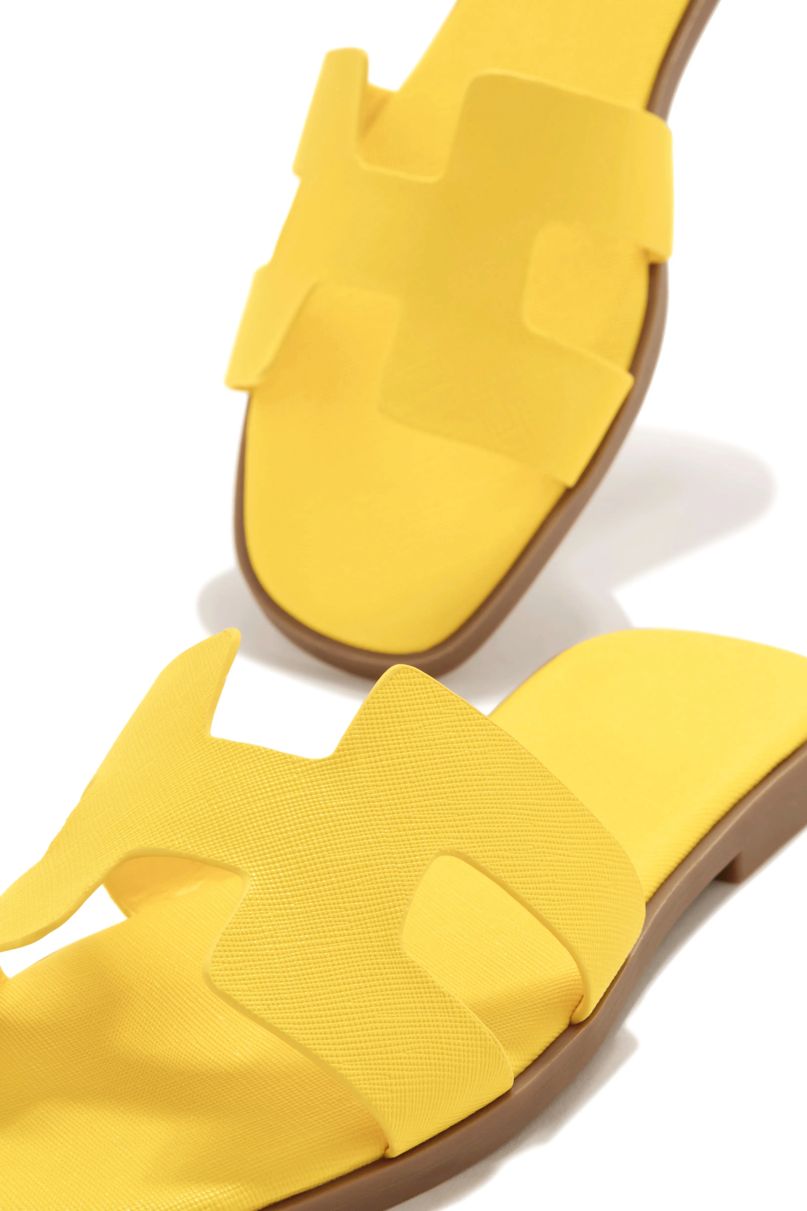 Bianka Slip On Sandals - Yellow