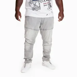 Big and Tall - Clean Engineered Jeans - Light Grey