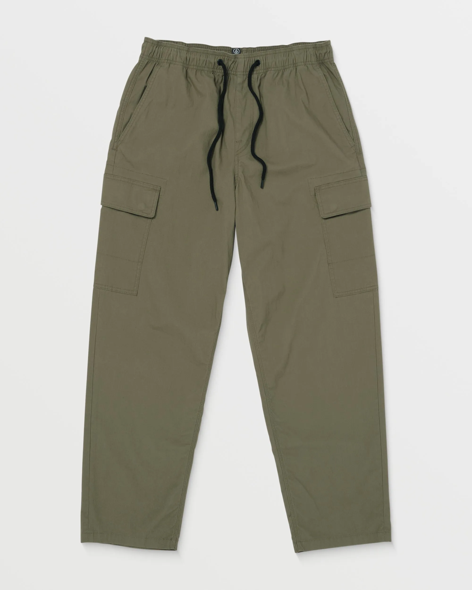 Billow Elastic Waist Cargo Trousers - Wintermoss