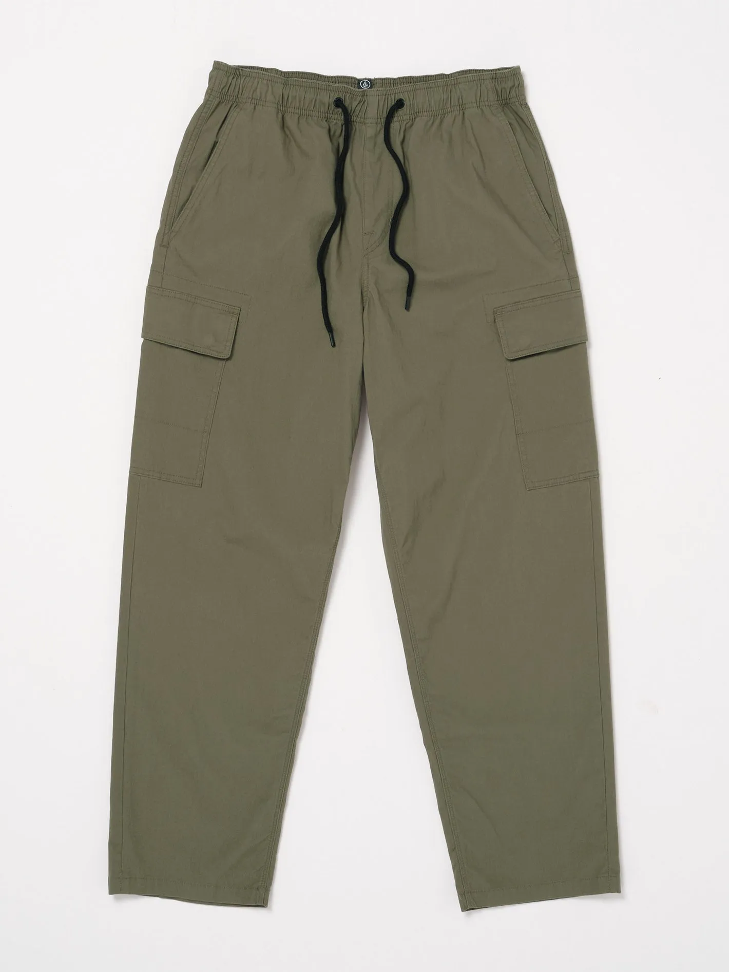 Billow Elastic Waist Cargo Trousers - Wintermoss