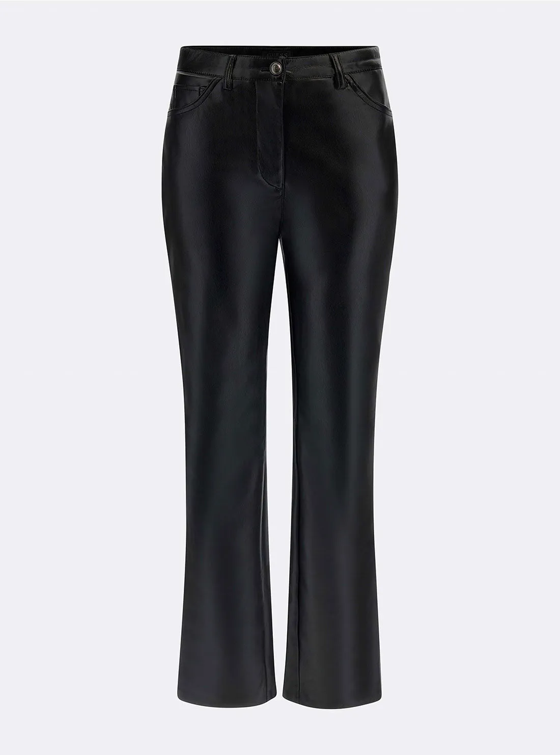 Black Kelly Faux Leather Pants