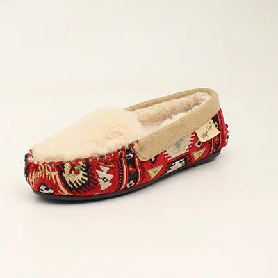 Blazin Roxx Red Aztec Slippers