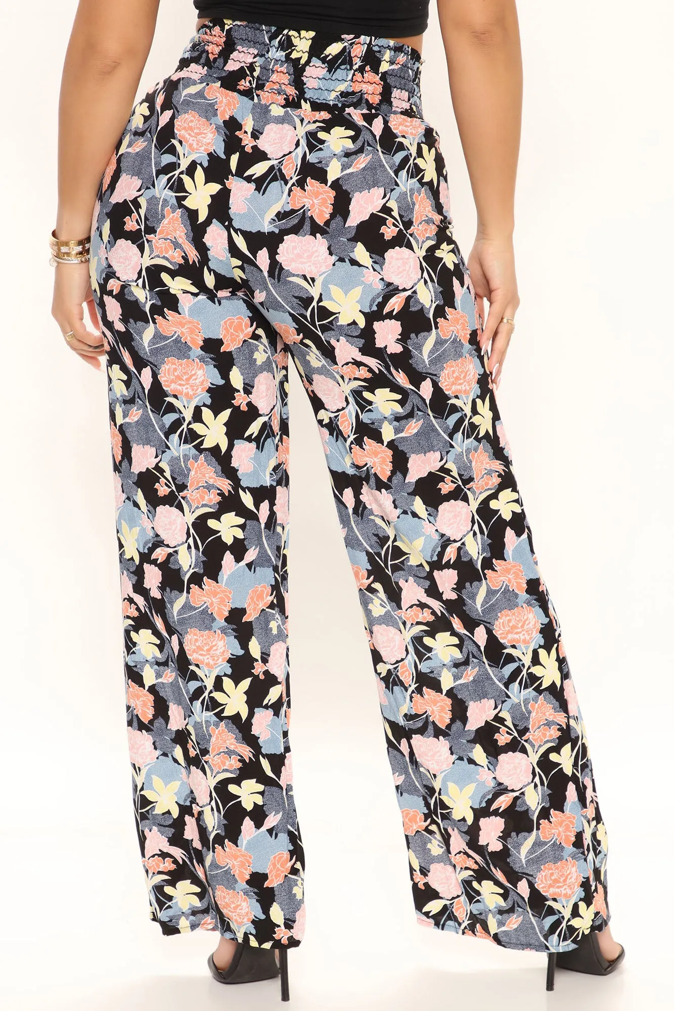 Blooming Hour Wide Leg Pant - Mauve/combo