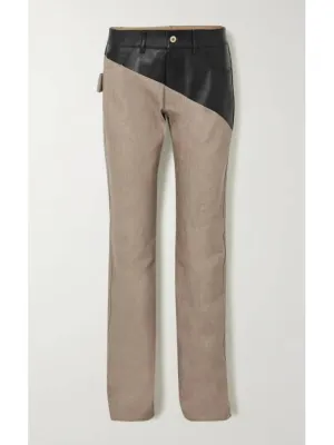 Bottega Veneta Brown Leather Jeans