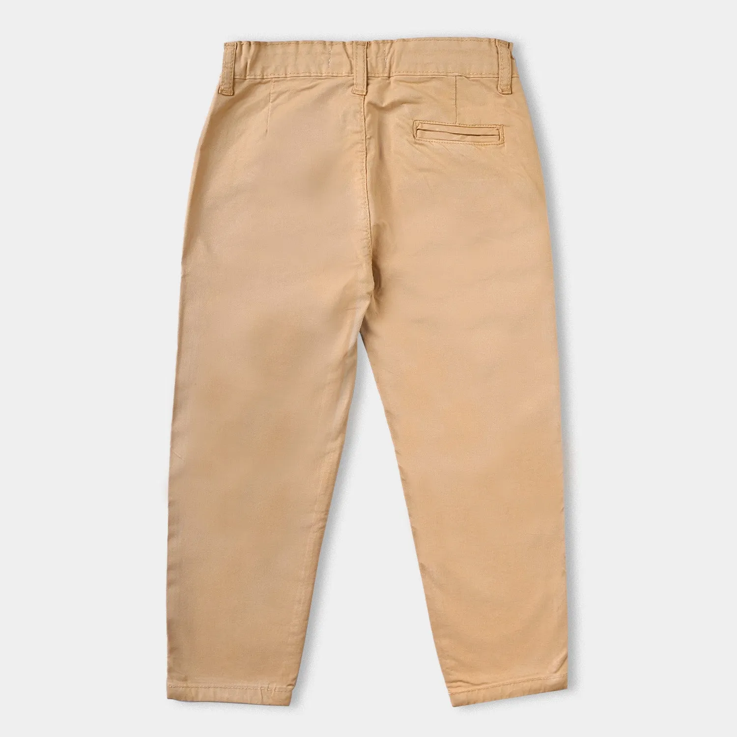 Boys Cotton Pant Solid-Sand