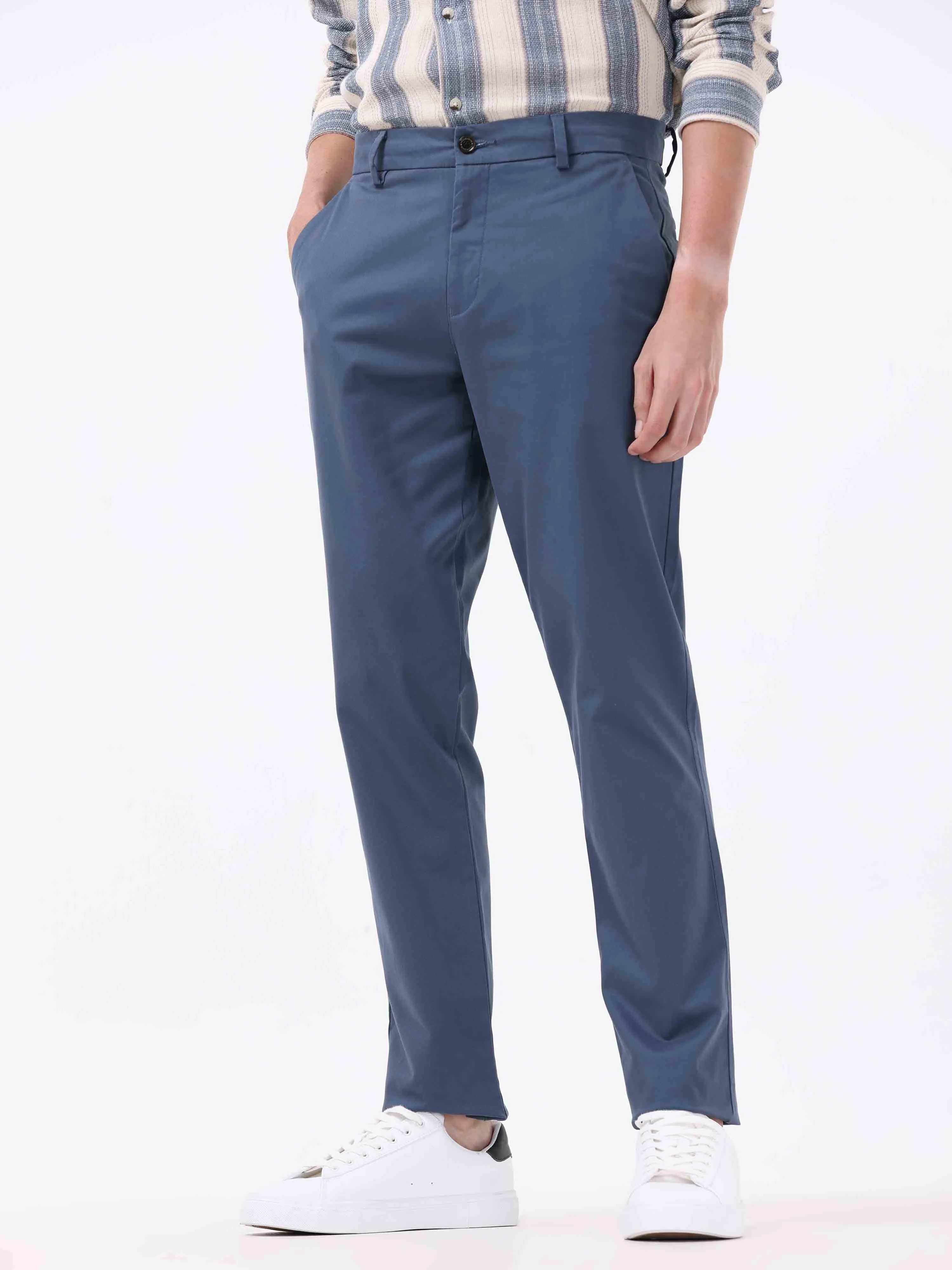 Broken Signature Aqua Blue Chino