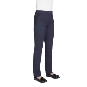 Brook Taverner Womens Houston Slim Leg Chinos Navy Size 12 - BA082-12