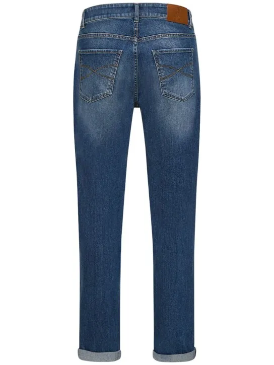 Brunello Cucinelli   Stonewashed cotton denim jeans 