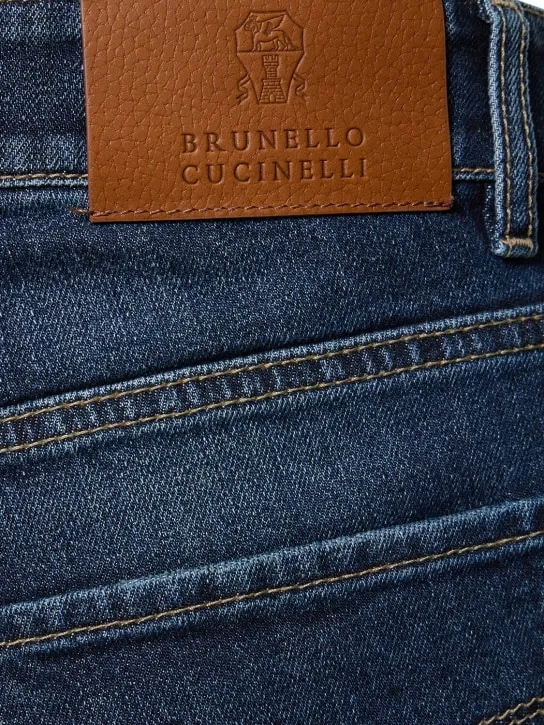 Brunello Cucinelli   Stonewashed cotton denim jeans 