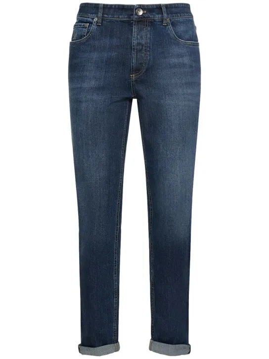 Brunello Cucinelli   Stonewashed cotton denim jeans 