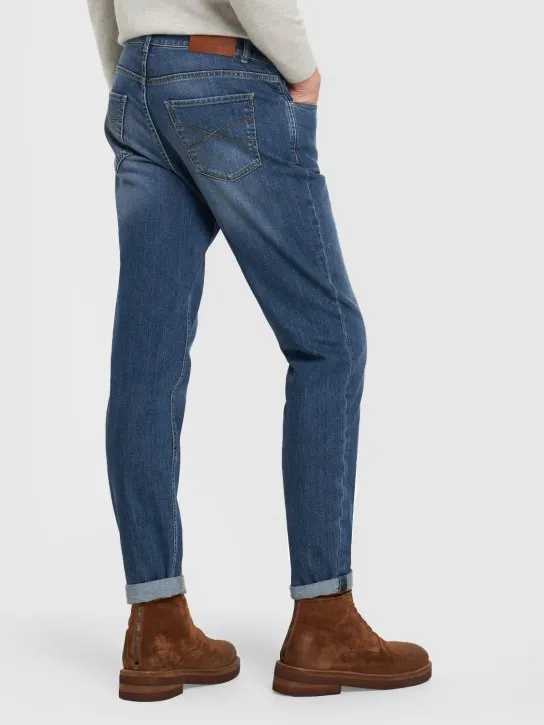 Brunello Cucinelli   Stonewashed cotton denim jeans 