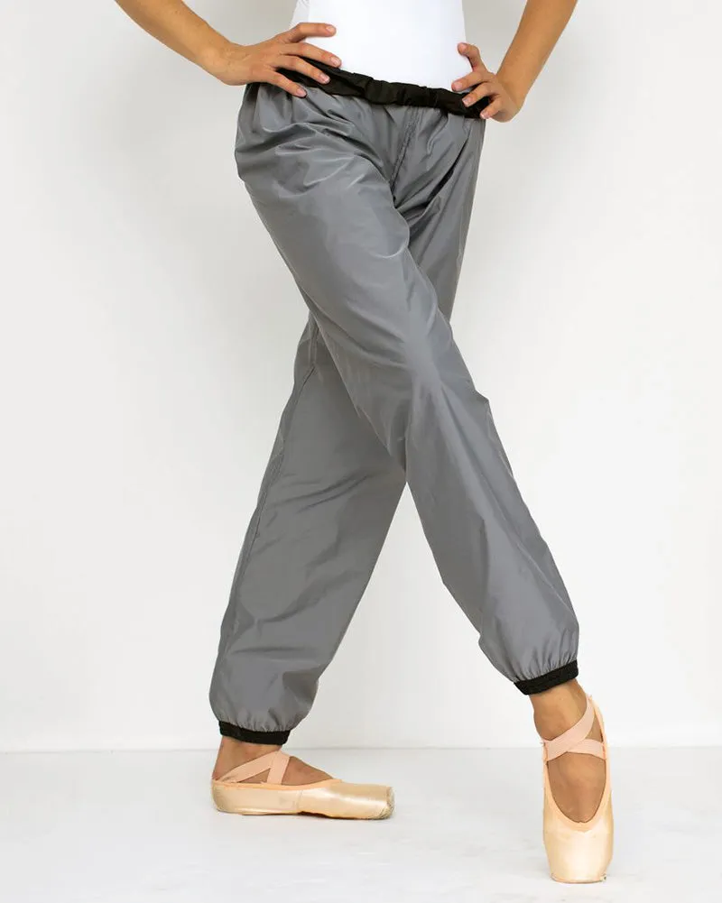 Bullet Pointe Ripstop Reversible Warmup Dance Pants - Womens - Black/Grey