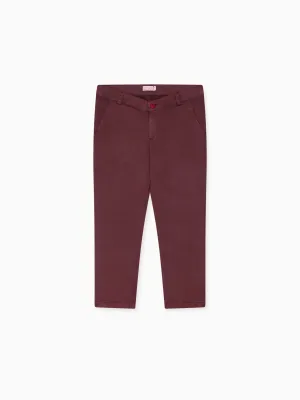 Burgundy Elio Boy Chinos