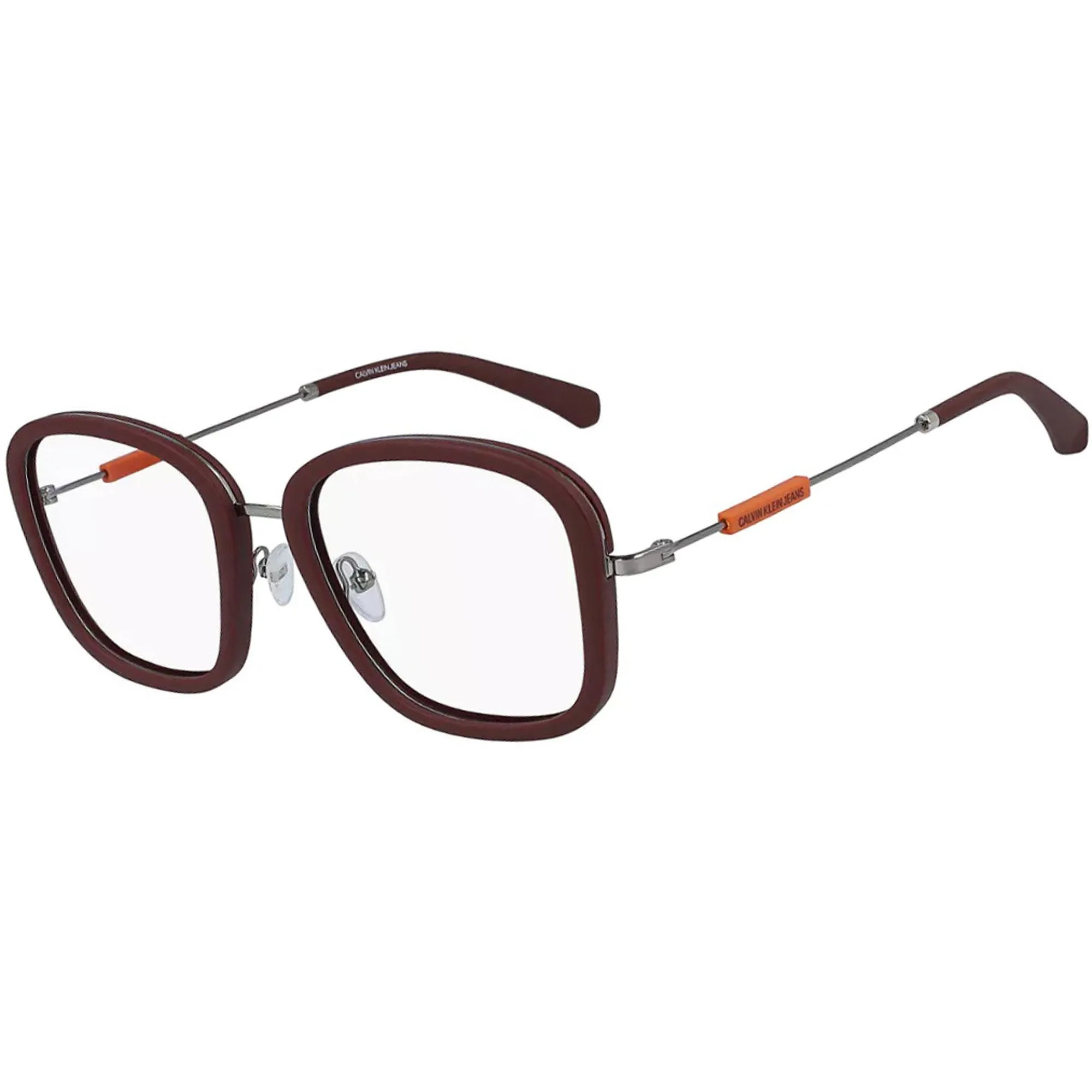 Calvin Klein Jeans Men's Eyeglasses - Full Rim Matte Oxblood Frame | CKJ19710 601