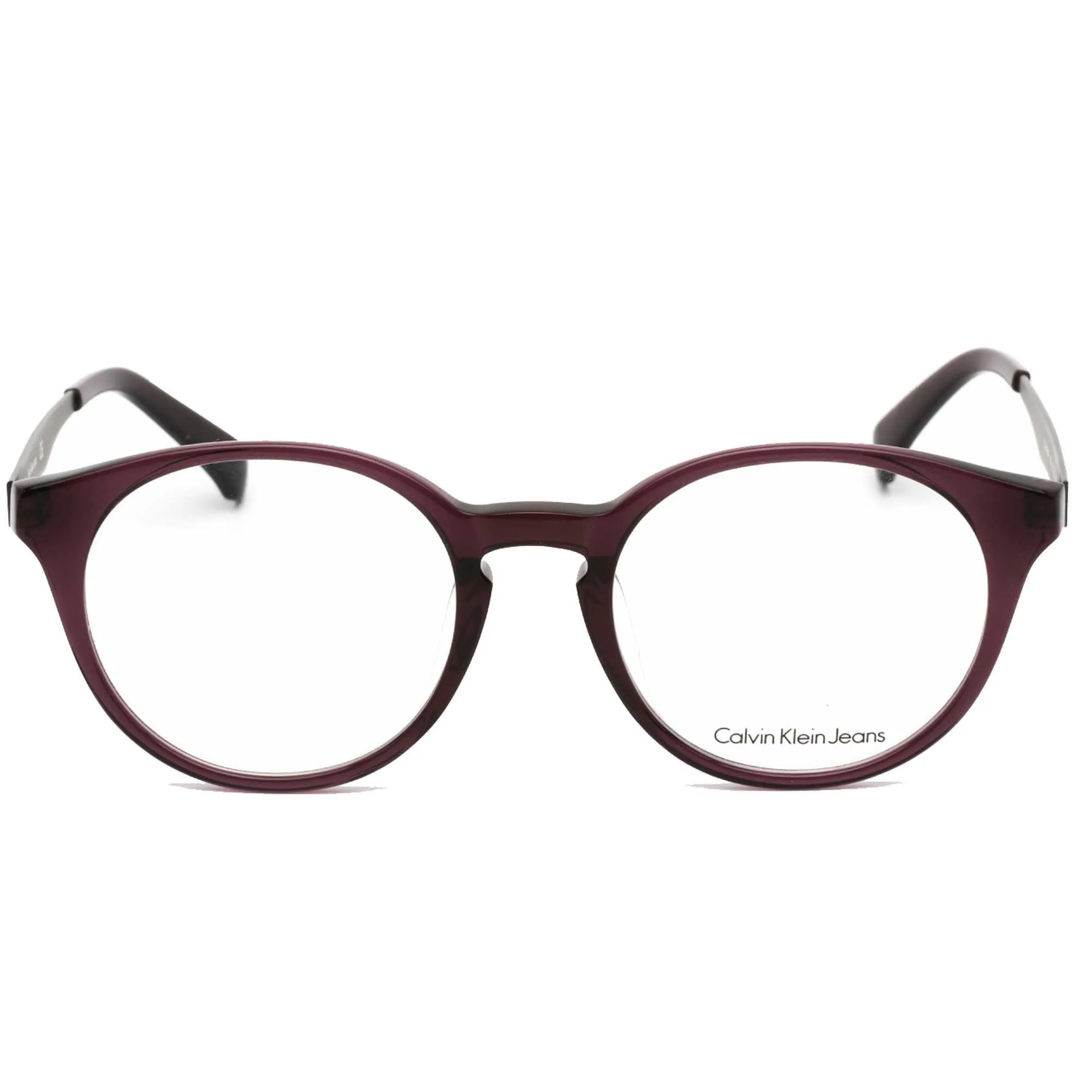 Calvin Klein Jeans Unisex Eyeglasses - Crystal Purple Round Full Rim | CKJ468AF 506