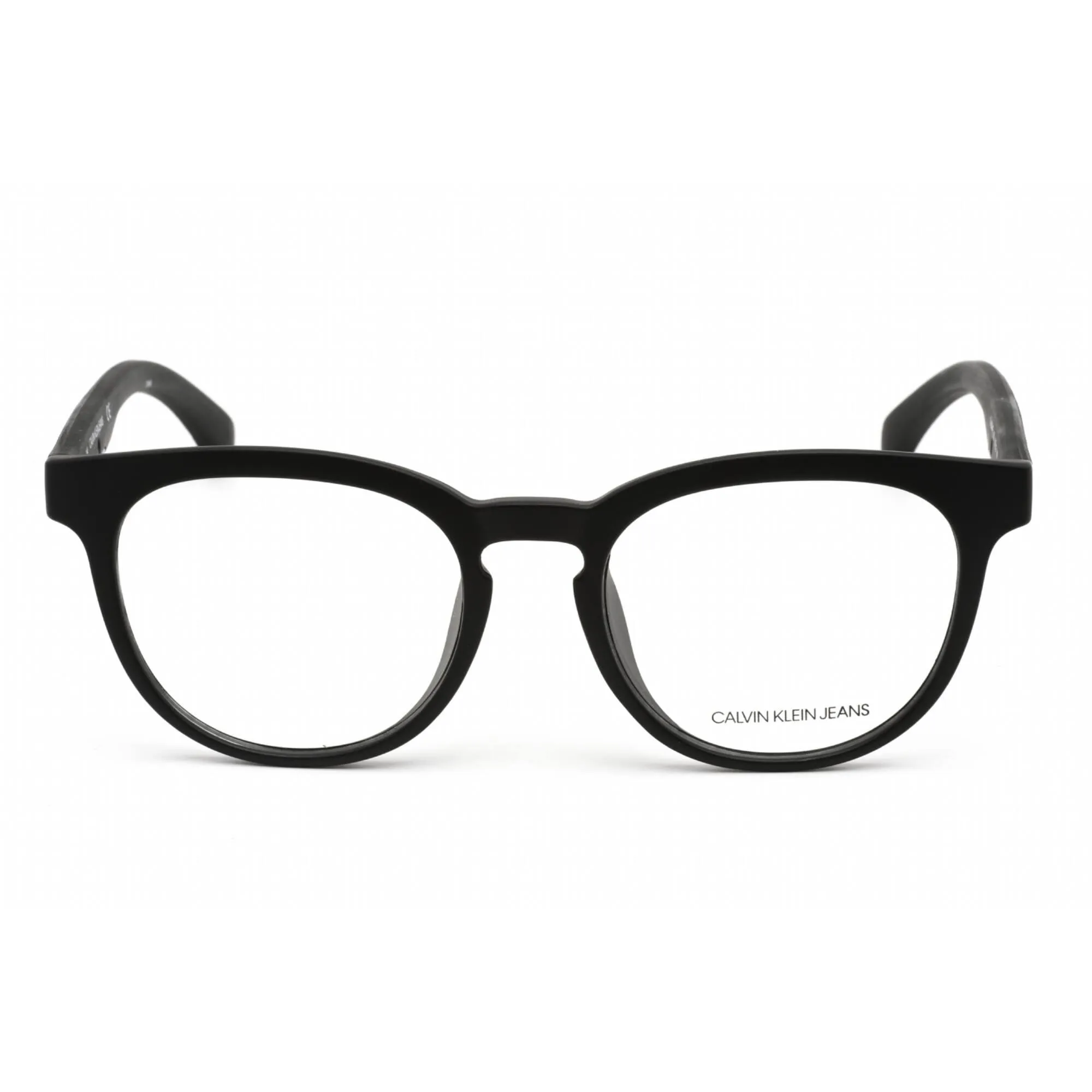 Calvin Klein Jeans Unisex Eyeglasses - Matte Black Plastic Round Frame | CKJ804AF 002