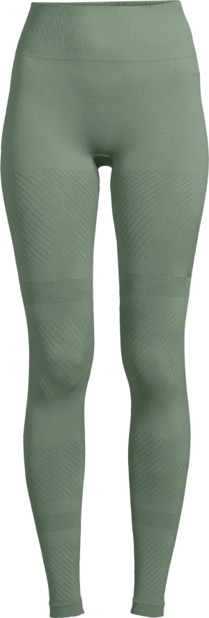 Casall Women&#x27;s Essential Block Seamless High Waist Tights Dusty Green | Buy Casall Women&#x27;s Essential Block Seamless High Waist Tights Dusty Green here | Outnorth