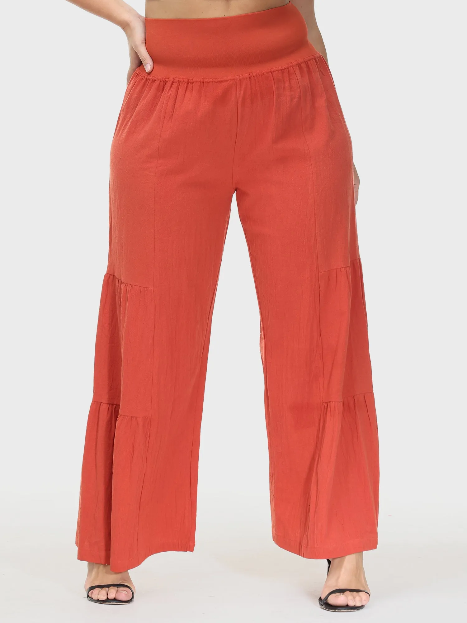 Casual Loose High Waist Wide Leg Linen Pants