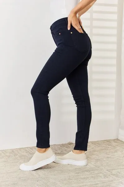 Celeste Garment Dyed Tummy Control Skinny Jeans