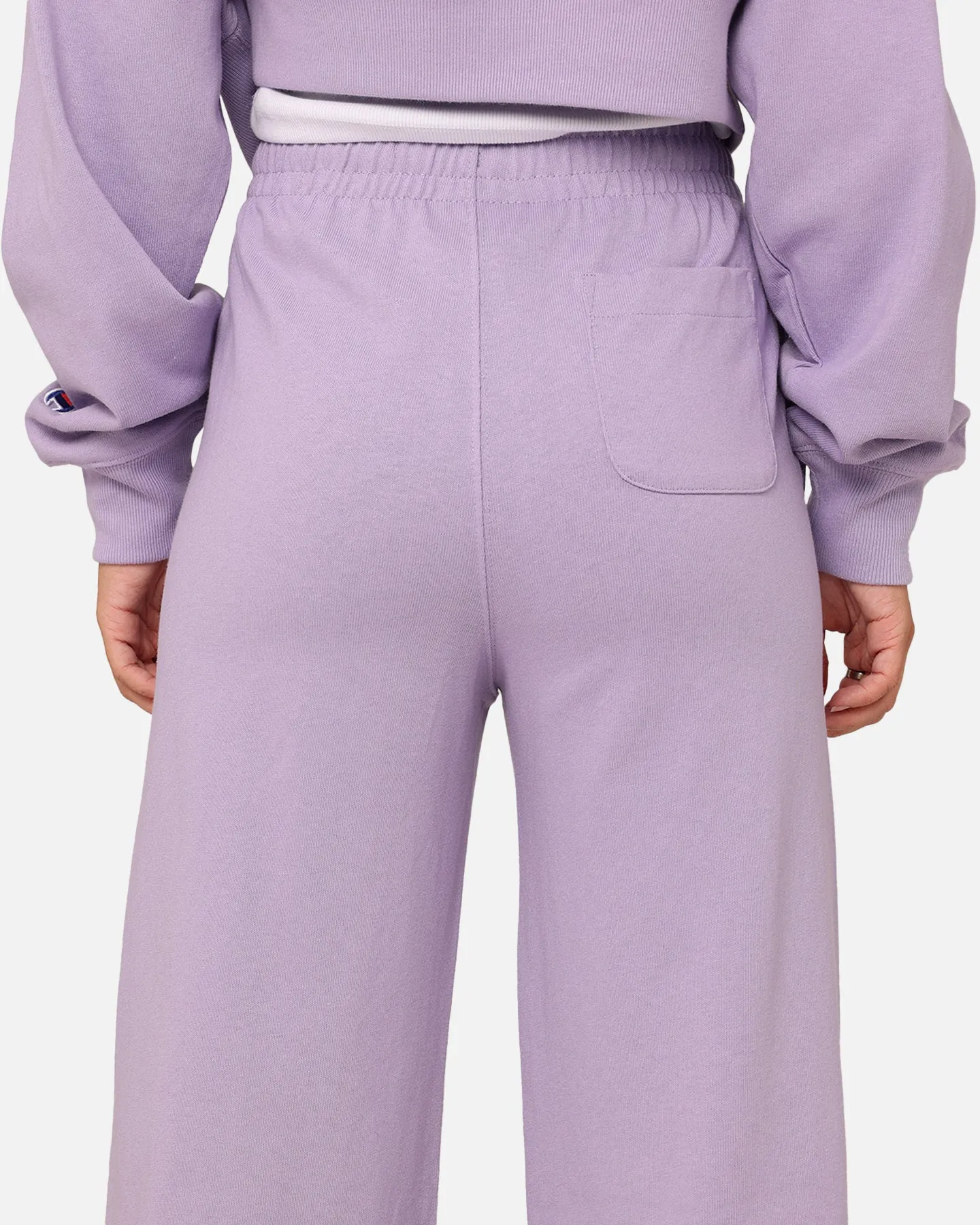 Champion Women's Jersey Heavyweight Wide Leg Pants Lavender U62 Cs