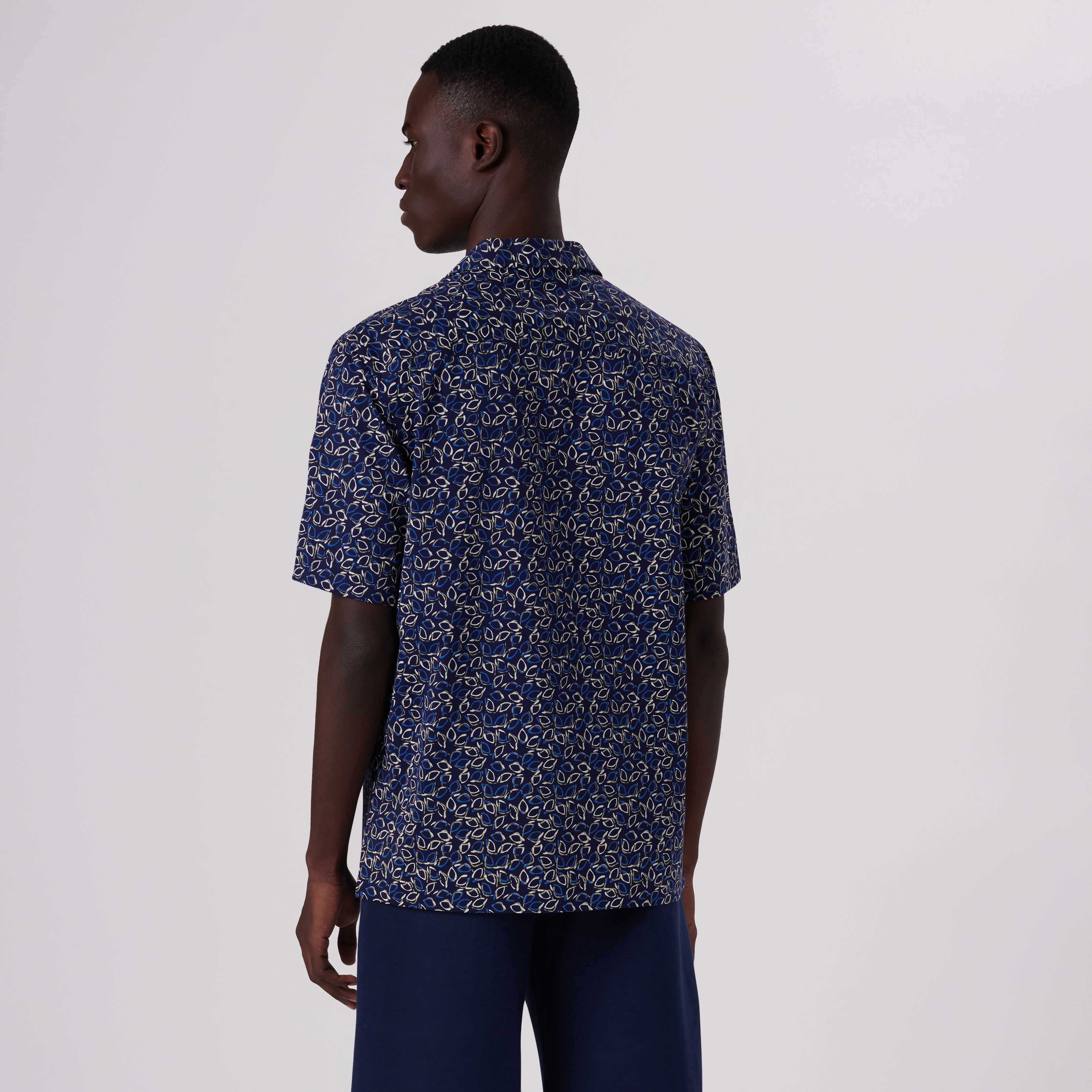 Cole Abstract Print OoohCotton Camp Shirt