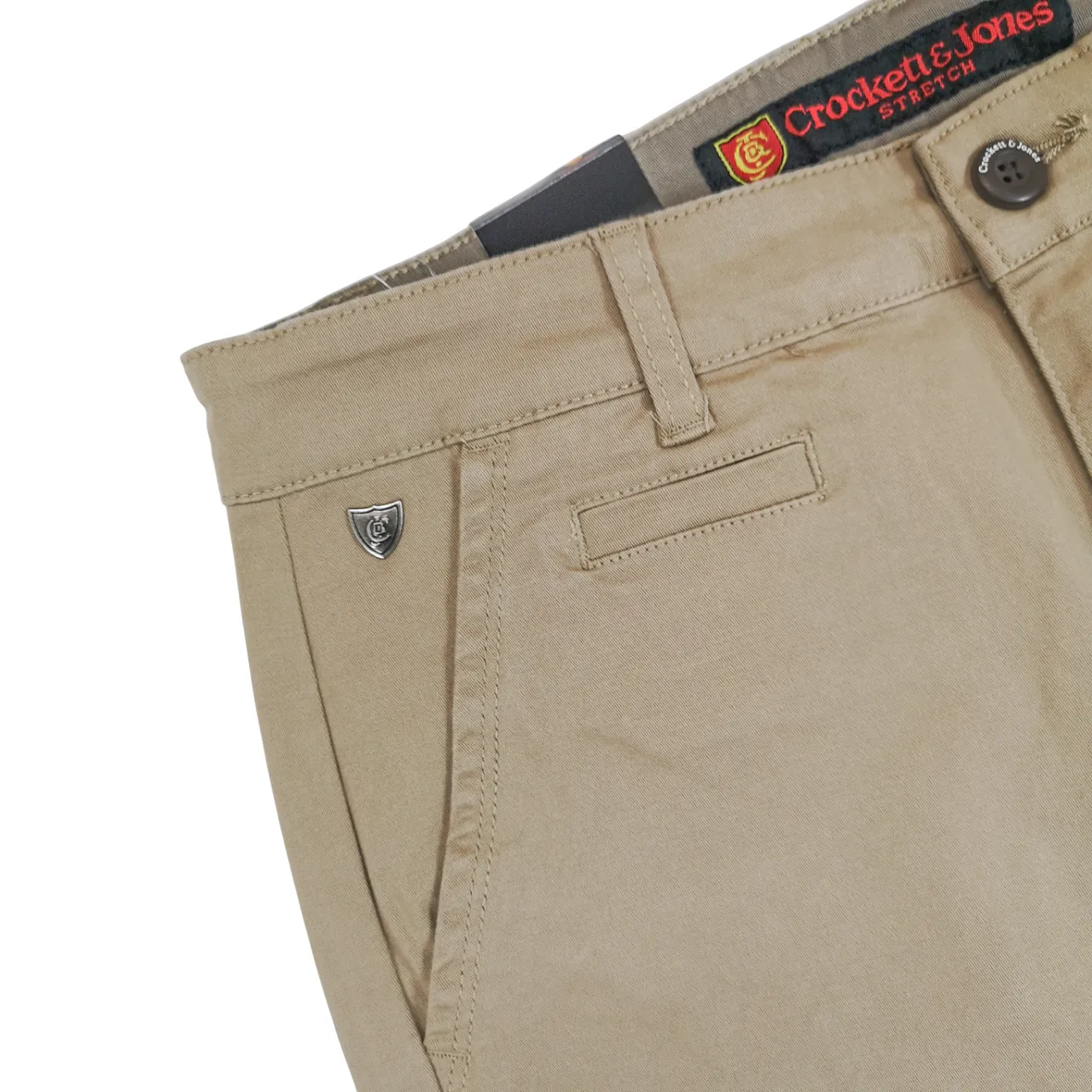 Crockett & Jones Khaki Straight Leg Chino