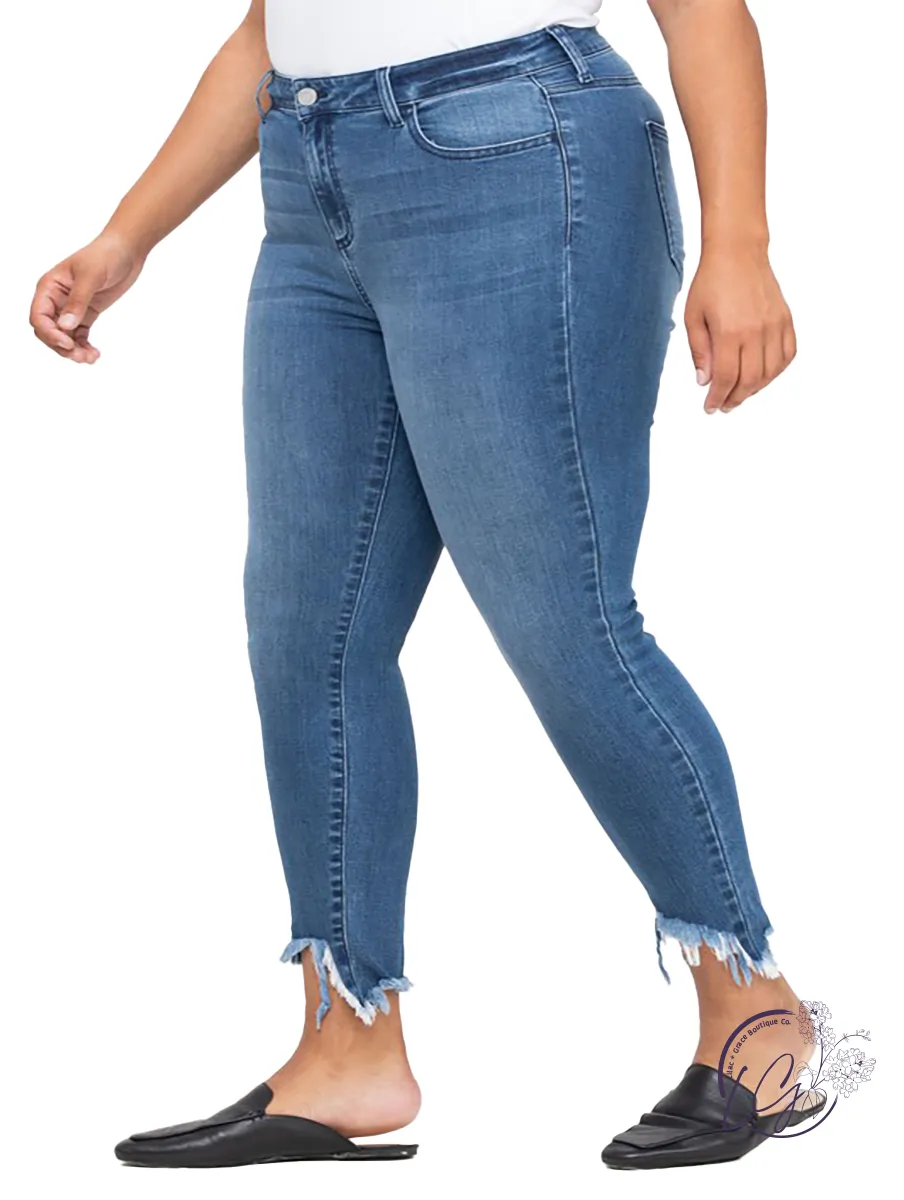 Curvy Chelsey Mid-Rise Cropped Skinny by Cello Jeans