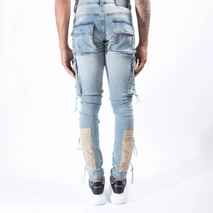 CYBER CLOUD CARGO JEANS