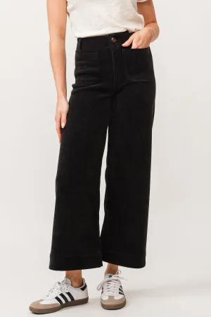 Dear John Audrey High Rise Wide Leg Jean in Black