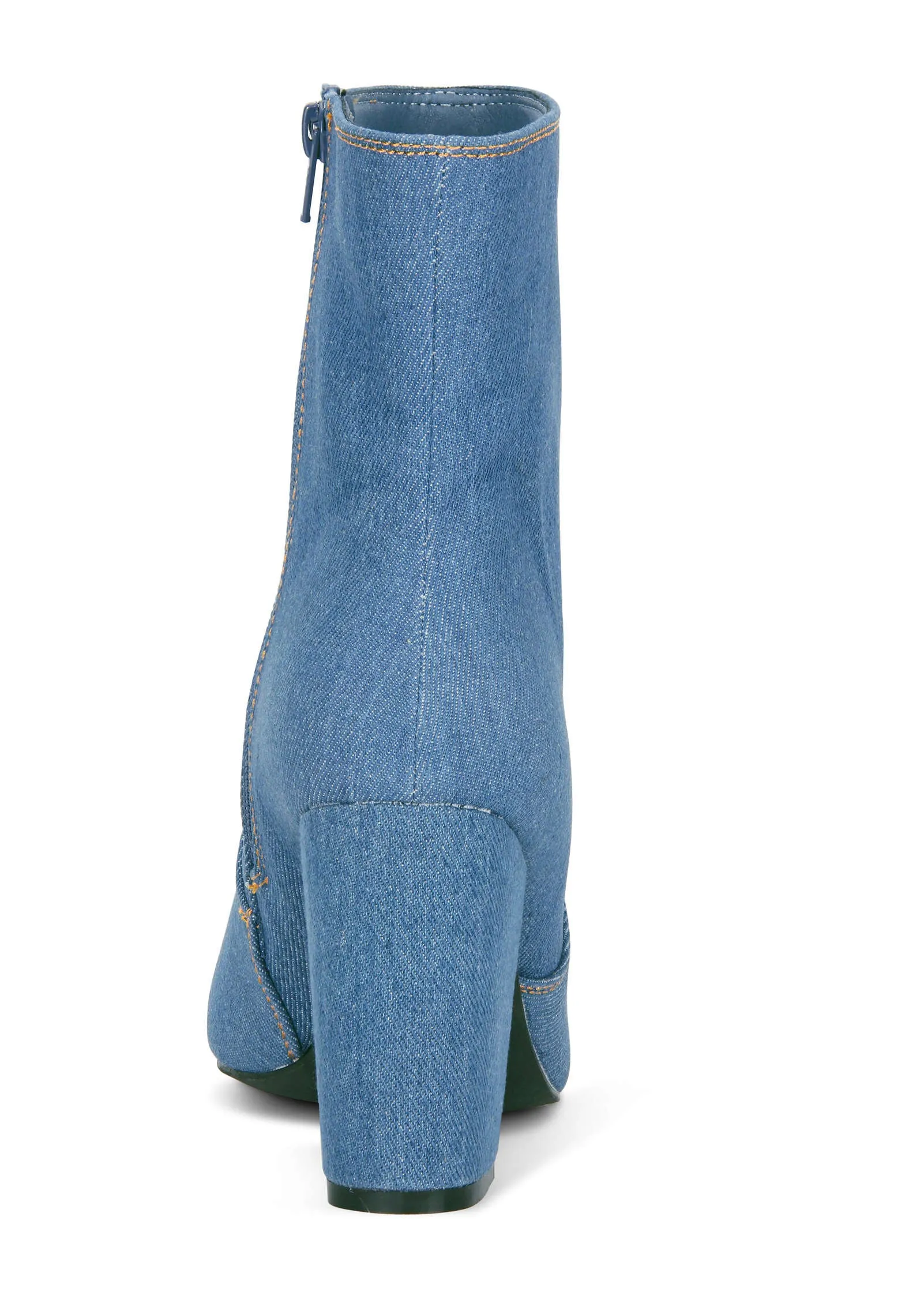 Denim Booties - Denim Blue