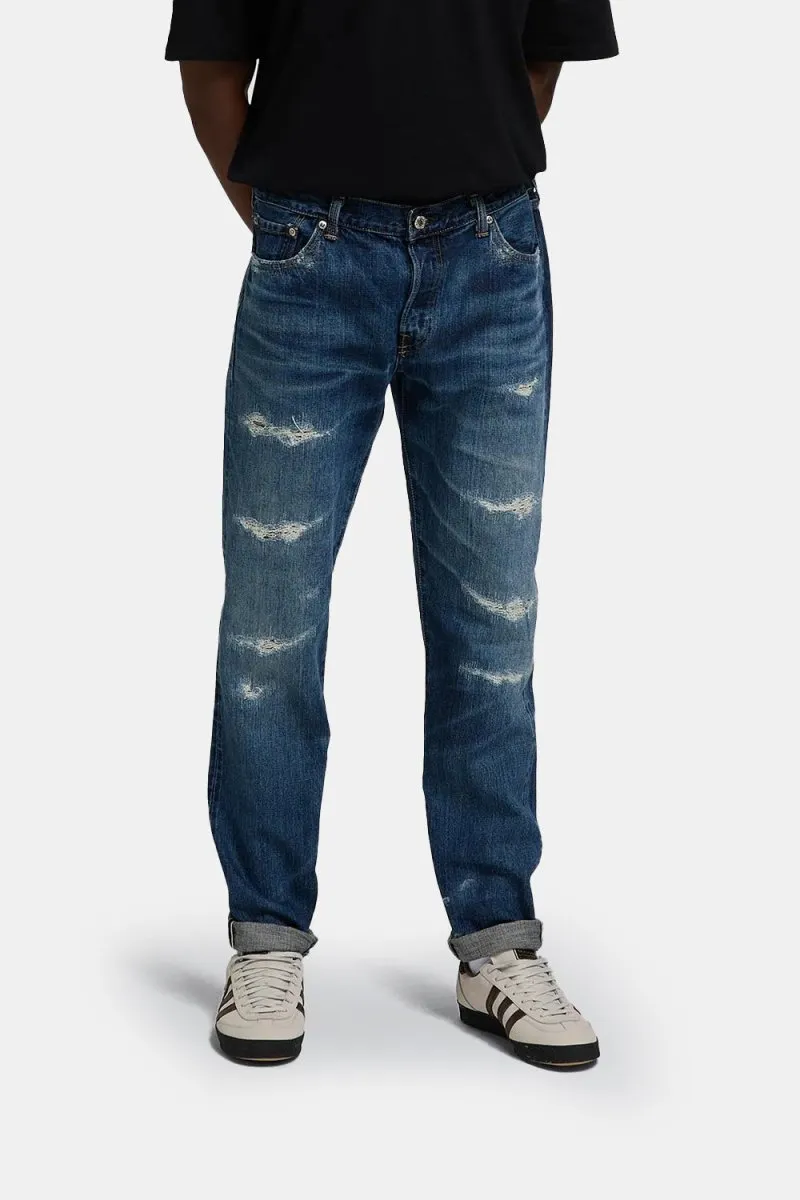 Edwin Regular Kaihara Tapered Rainbow Selvage Jeans (Dark Pure Indigo)