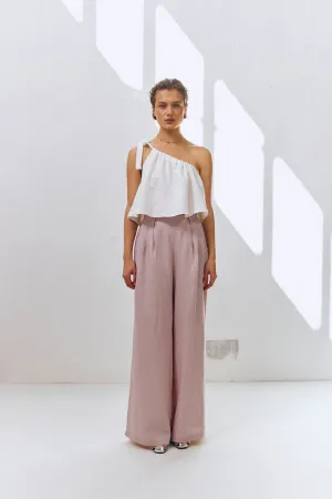 Energy Flows Linen Pants Mauve